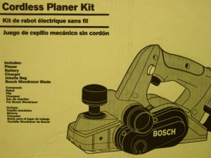 Bosch Cordless planer Kit 
